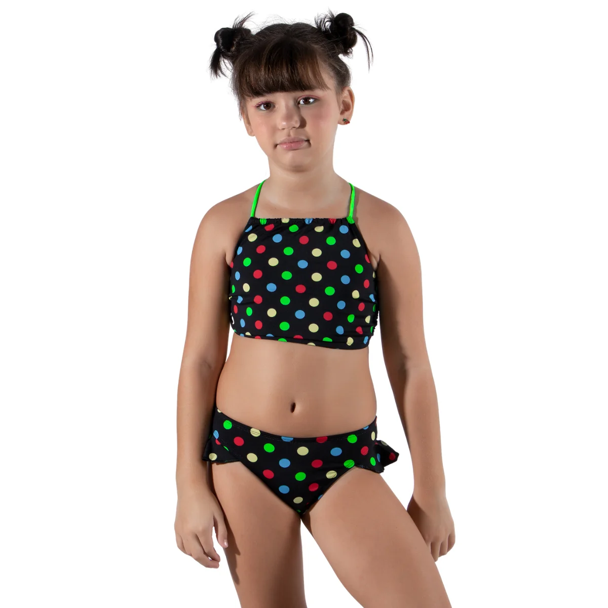 Bikini Tie Female Cropped Children Printed Panties Summer Girl