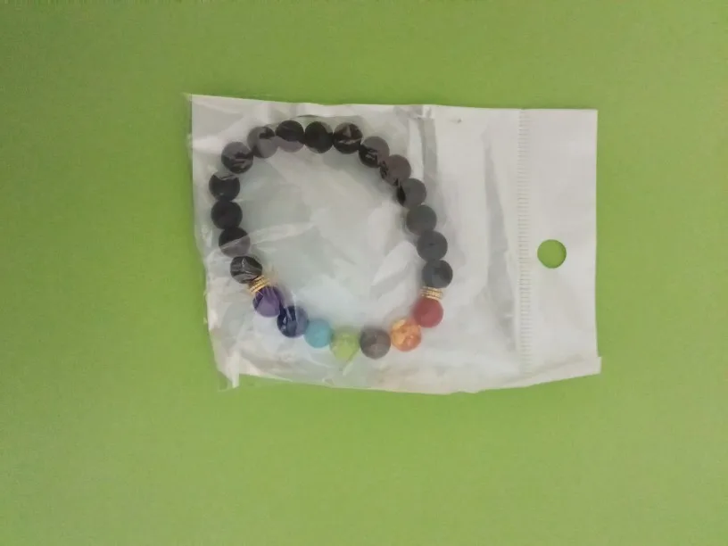 7 Chakra Lava Stone Bracelet for Healing & Protection photo review