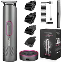 Pritech Rechargeable Hair Clipper and Trimmer for Men and Women,Electric Shaver Razor for Body Beard,Barber Grooming Set 1