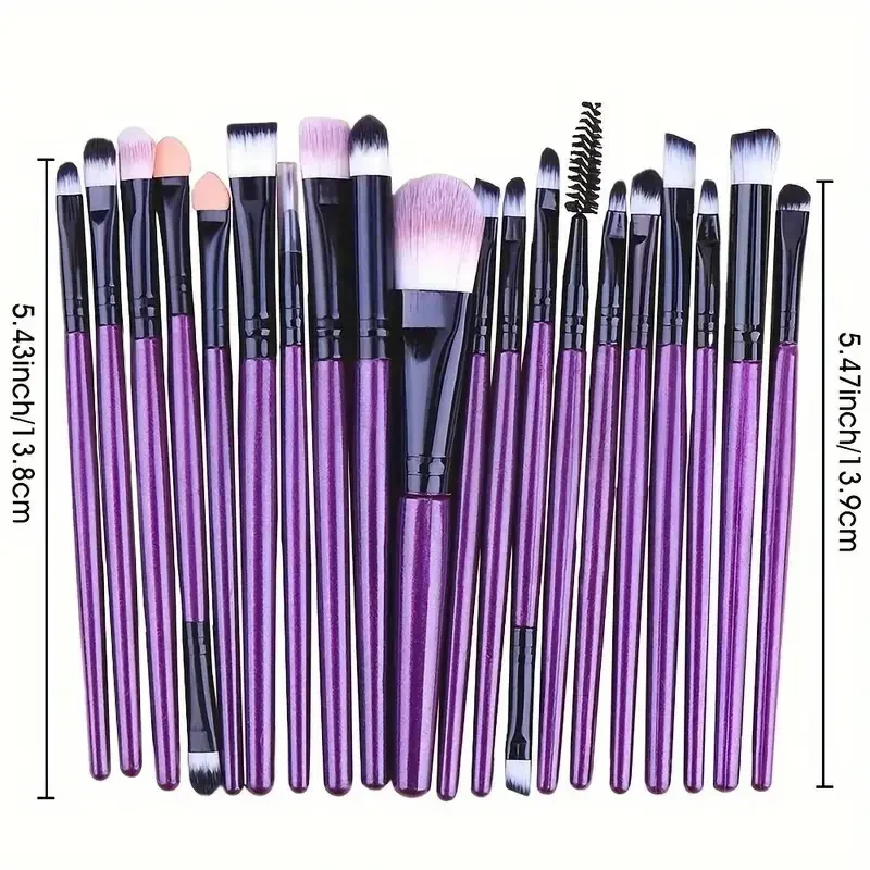 20Pcs Makeup Brush Set Eyeliner Brush Blending Brush Makeup Brushes For Cheeks Eye Cosmetic Foundation Brush Make Up Brushes Set_voghion.com