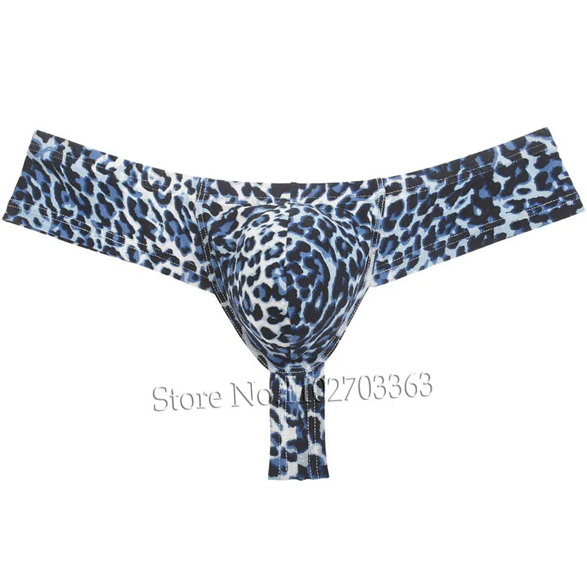Men's Explore Daring Comfort With Leopard Micro Boxer Brazilian Inspired Pouch-Enhanced Underwear Unleash Your Confidence
