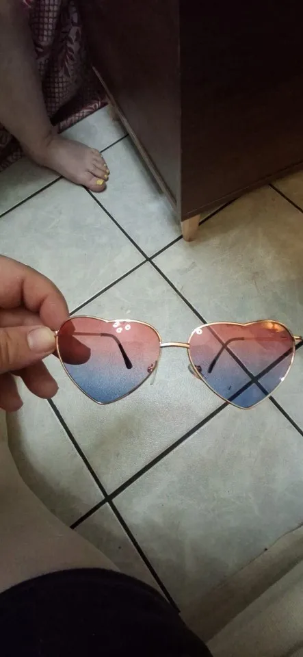 Heart Shaped Sunglasses Women Vintage Gradient Designer Shades photo review