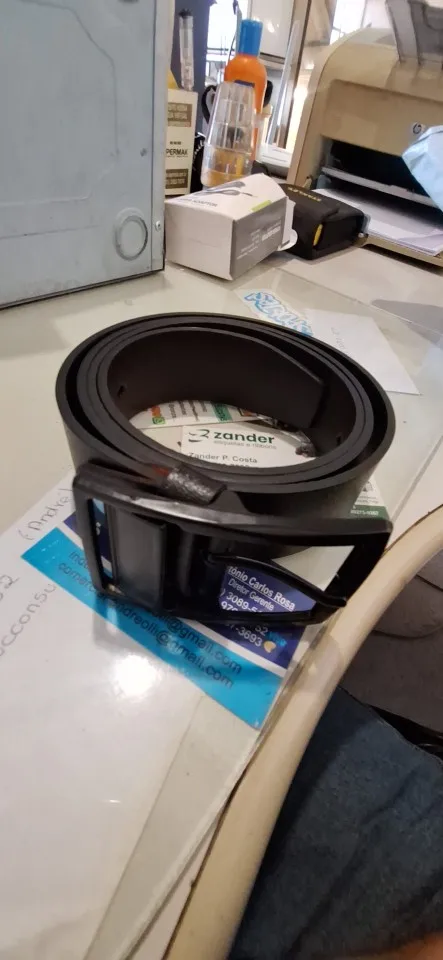 MIDNIGHT SOVEREIGN™ – Black Buckle Genuine Leather Belt photo review