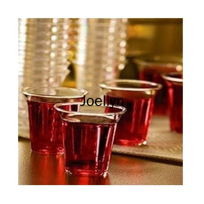 Folding cup Small White Clear Tea Vasos for Church Holy Plastic Disposable Cup Art and Design Products