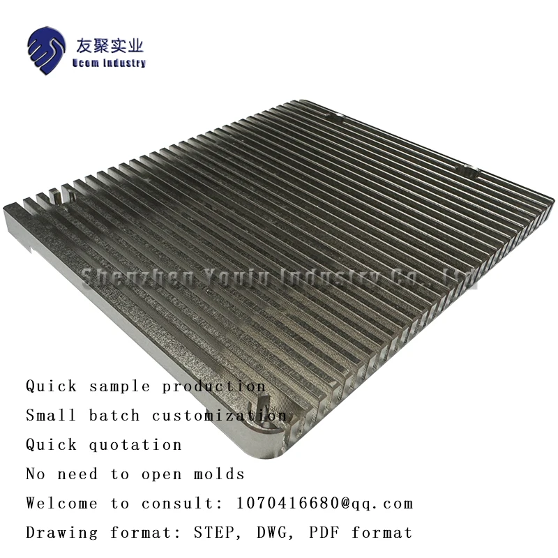 Buckle Fin Heat Sink As Per Design Zipper Aluminum Heatsinks Radiator Servers Heat Sink For medical use
