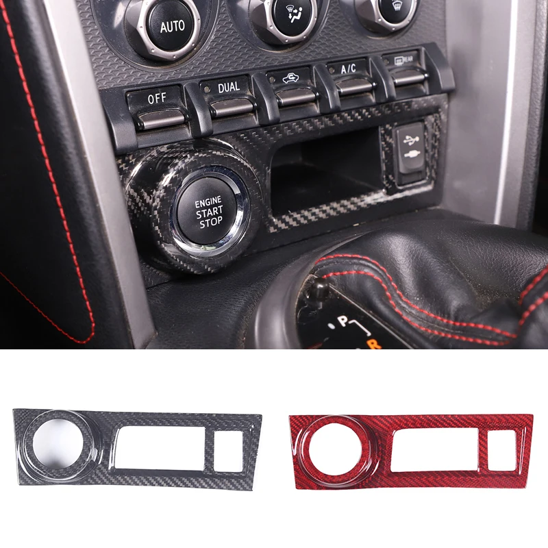 

Для 12-21 Toyota 86/Subaru BRZ One-touch старт-бокс, отделка салона автомобиля, аксессуары из настоящего углеродного волокна, одно касание старт-бокс