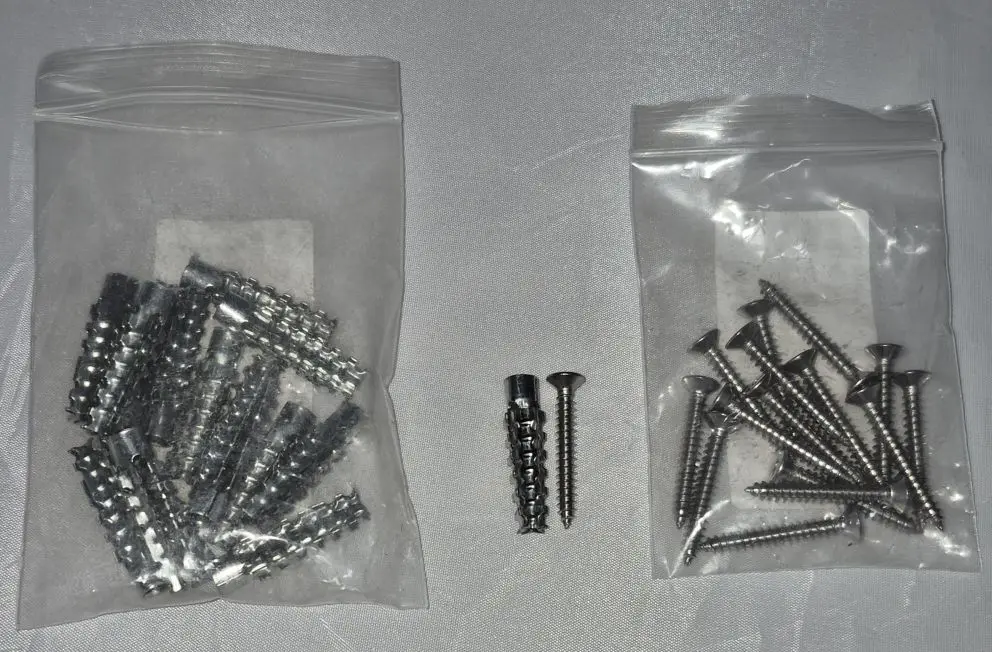 10/20sets Tree Shape Drywall Hollow Wall Anchors with Screws M5 M6 Serrated Wall Anchors Kit for Concrete Plaster Hole Repair photo review