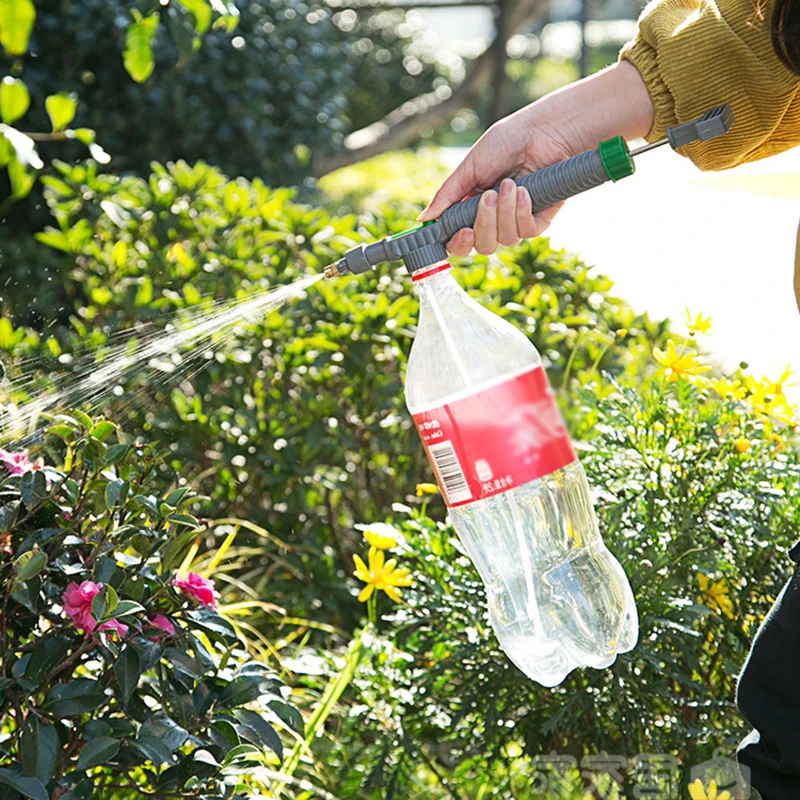 Air Pump Sprayer Pressure Air Pump Sprayer Adjustable Drink Bottle Spray Head Nozzle Garden Watering Tool Sprayer Agriculture Tools