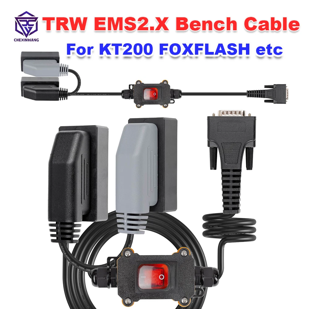 

OEM TRW EMS2.X Настольный кабель для Volvo для Renault for KT200 II KT200 FOXFLASH Support TRW EMS 2,2/EMS 2,3/EMS 2,4 до 2021