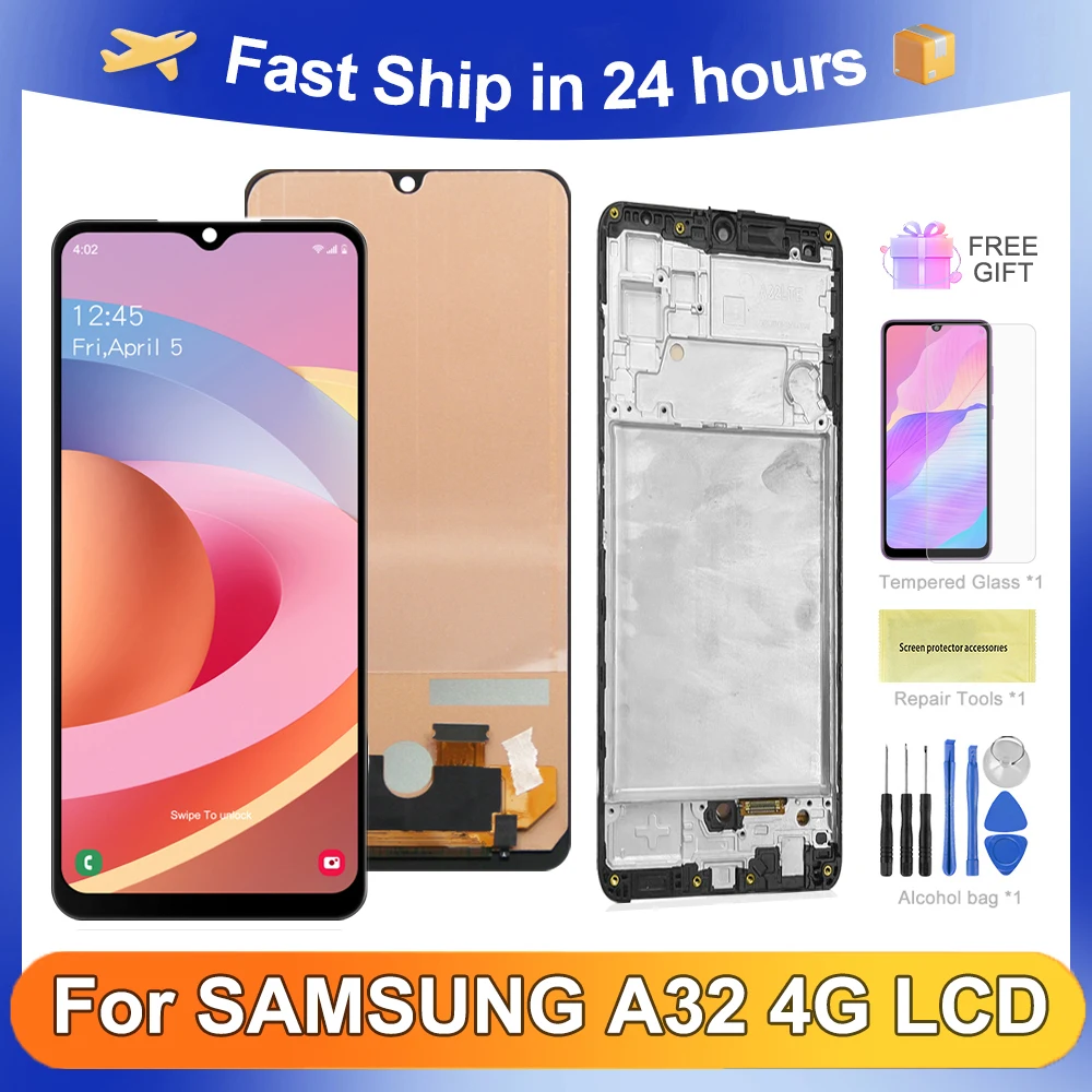 

A32 4G 6.4''For Samsung For Ori A325 A325F A325F/DS A325M A325N LCD Display Touch Screen Digitizer Assembly Replacement