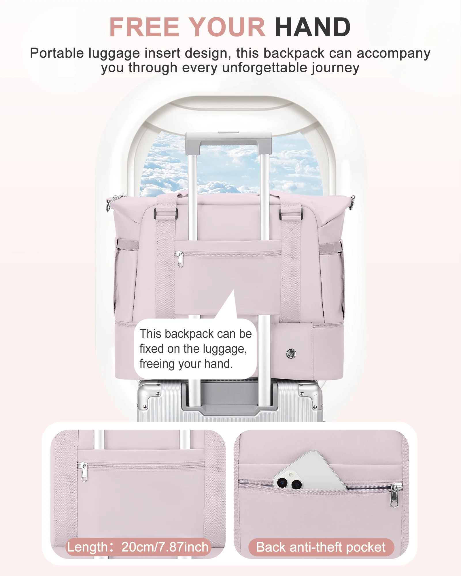 حقيبة قماشية نسائية، مثالية لقضاء عطلة نهاية الأسب...