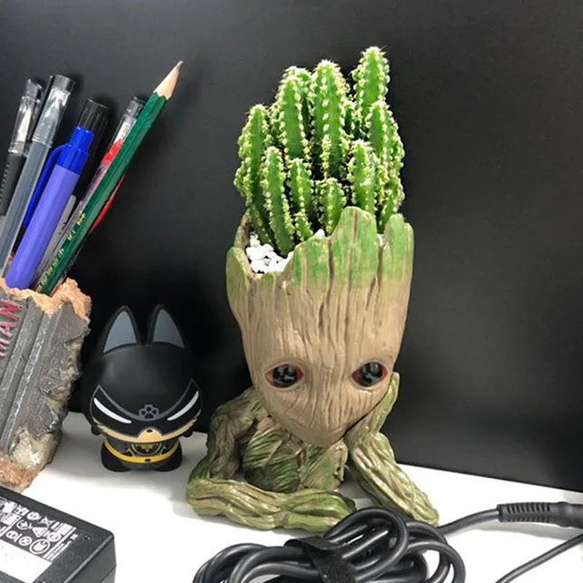 Vaso da fiori moderno Groot Vasi d'arte dei cartoni animati Disposizione dei fiori Decorazione del soggiorno della casa Piante di simulazione Vasi da fiori Artigianato 3