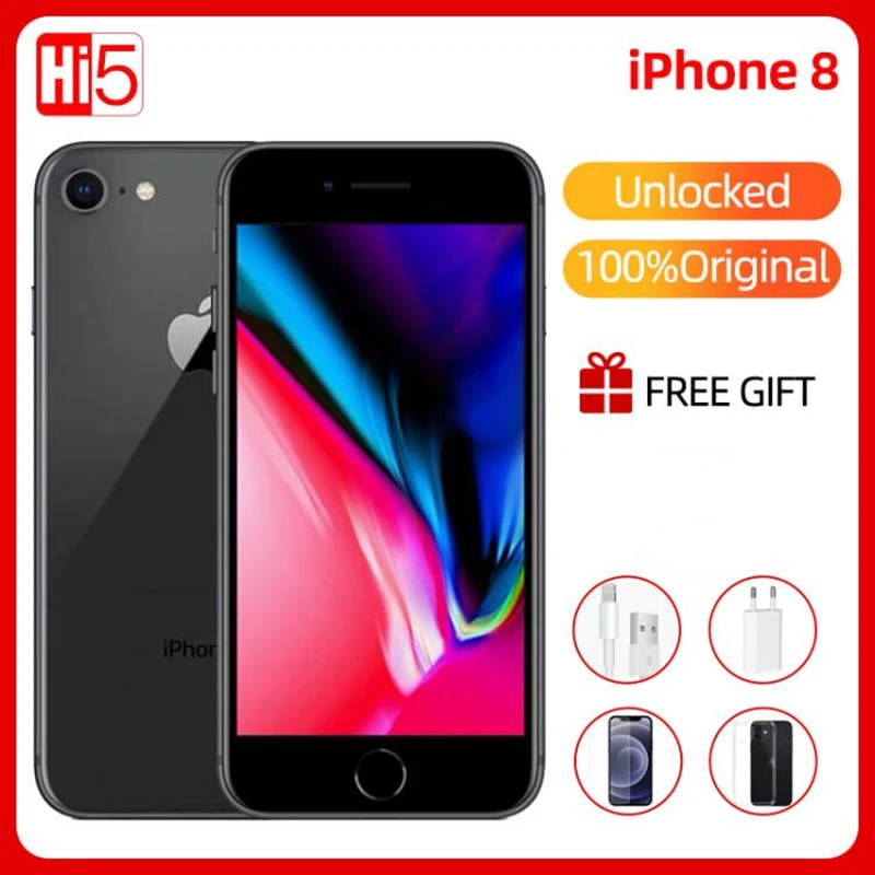 Apple Iphone 8 64G/256G Rom Wireless Charge Ios Hexa Core 3D Touch A11 Bionic Fingerprint Mobile Usato Smart Phone