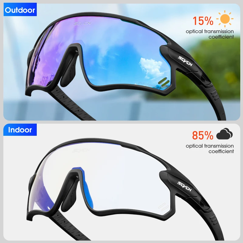 ATSGJLZN Gafas Ciclismo Hombre Mujer Anti-UV 400 Gafas Bicicleta de Sol  Polarizadas Deportivas Hombre Fotocromaticas para Running Motocross Carrera