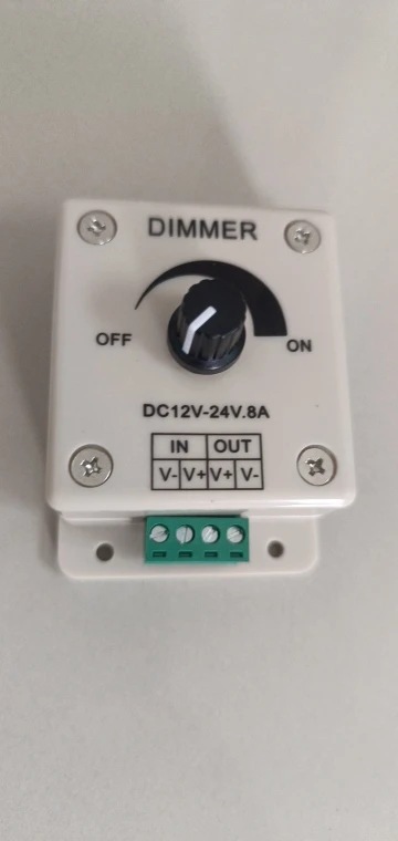 White LED Dimmer Adjustable Brightness Led Strip Controller Switch photo review