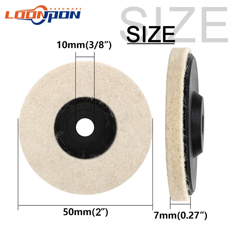 Loonpon 50mm/75mm Wool Polishing Wheel Polishing Pads Angle Grinder Wheel Felt Polishing Disc for Metal Marble Glass Ceramic 7 Aec68f662a55e4953996858dcdacb5fc89 Loonpon 50mm/75mm Wool Polishing Wheel Polishing Pads Angle Grinder Wheel Felt Polishing Disc for Metal Marble Glass Ceramic