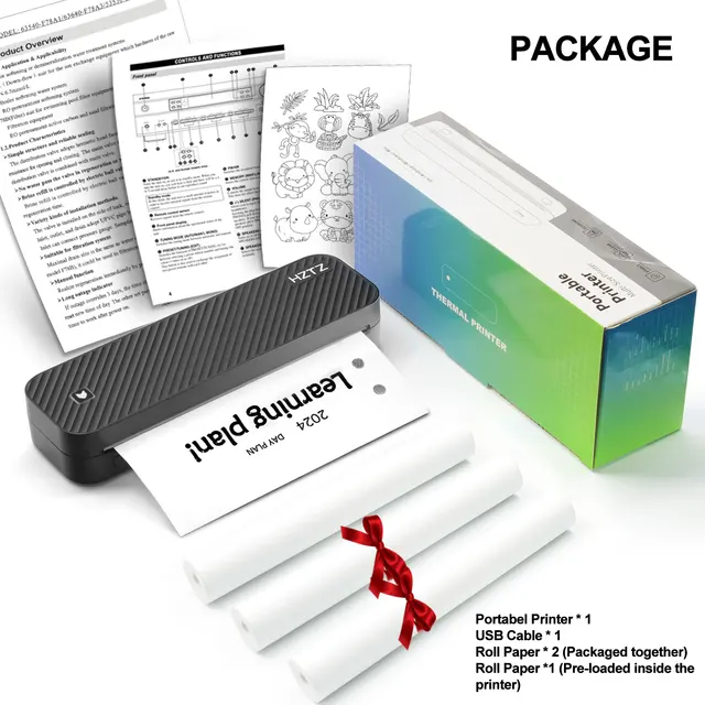 Inkless Portable A4 Thermal Printer | Bluetooth | Office & School Printing 4