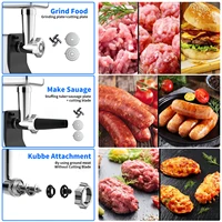 Мясорубка 9-в-1, электрическая мясорубка, 800 Вт, многофункциональная домашняя начинка для колбас, кухонный комбайн, электрический измельчитель овощей — изображение 4