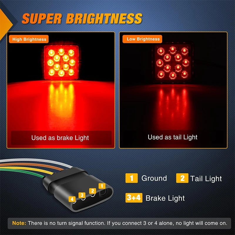 1pc 15LED ڵ  극ũ Ʈ DRL ƮϷ Ʈ ġ Ŀ ´ 2  ĸ  Ʈκ Ʈ  ̵