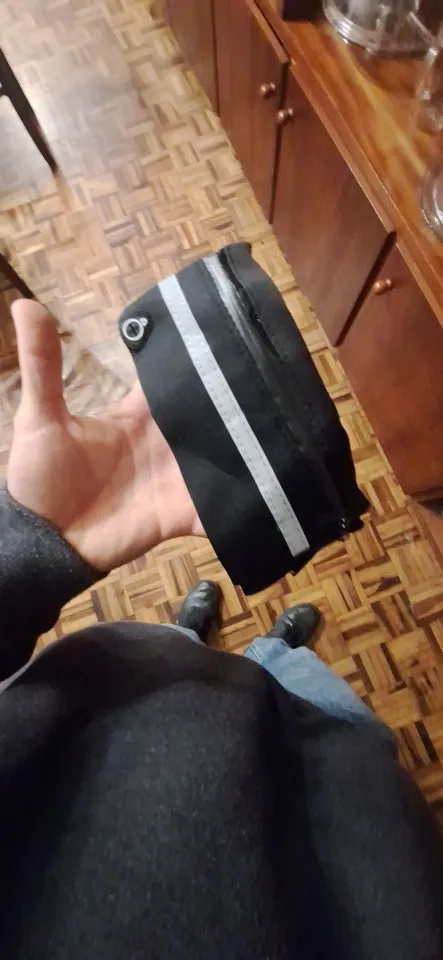 Pochete Esportiva cintura Preta porta celular garrafa utensílios para Corrida Preta photo review