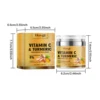Hoygi 100ml Turmeric Face Wash Cleanser Clean Pores Glow Skin Care Hydrating Oil Control Remove Blackhead Exfoliating Cleanser 5