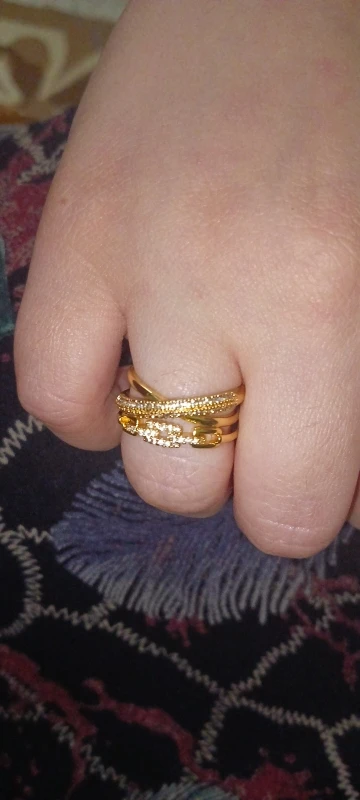 Fashion Gold Color Stainless Steel Rings photo review