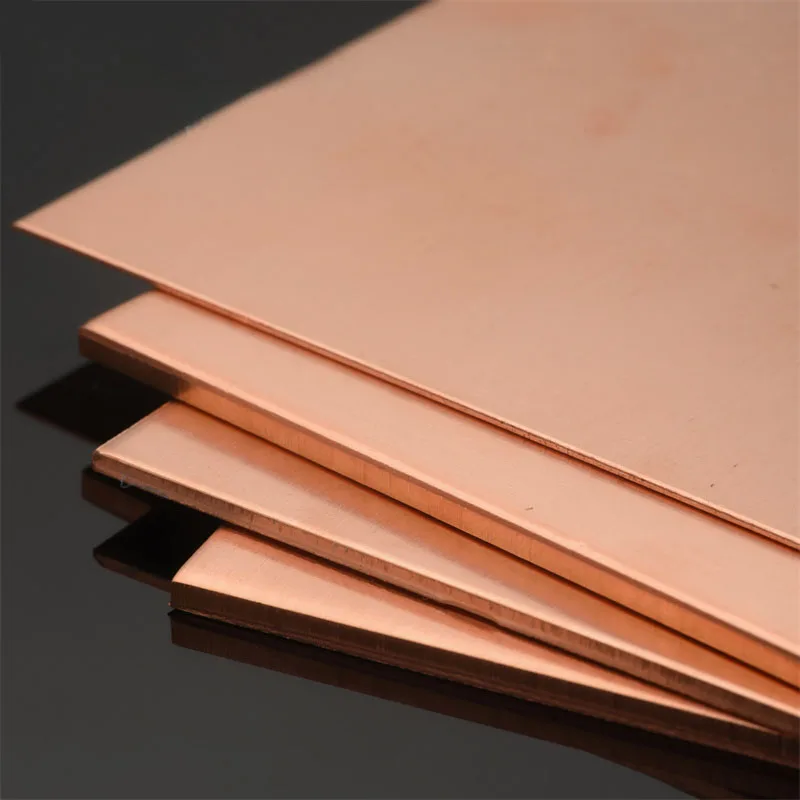 2/2.5/3/4/5/6/8/10mm T2 Copper Sheet Metal 100mm-300mm Pure Copper Sheet  Plate - AliExpress