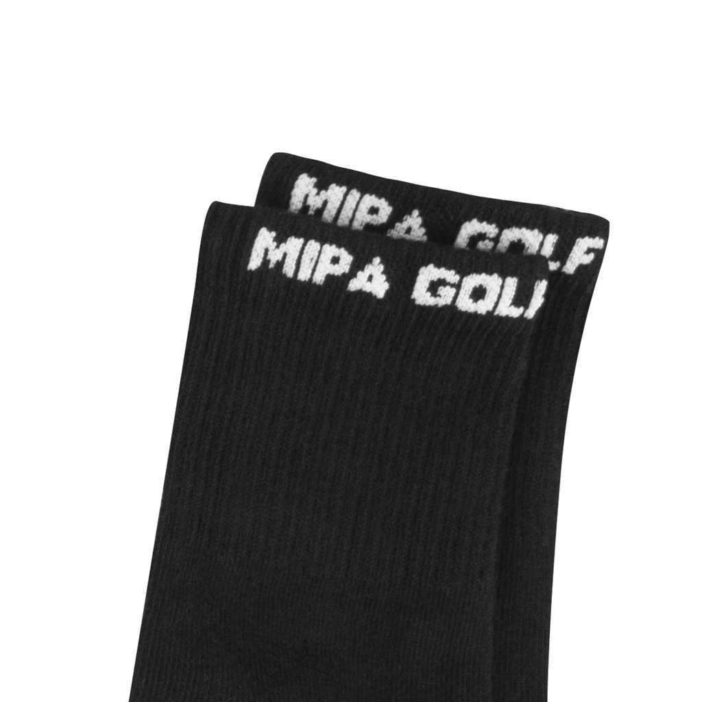 Mipa Basic Socks for Men Black Color Thick Sole to Support Movement Accessoies Material Feels Solf Absorbs Men's High-neck Socks
