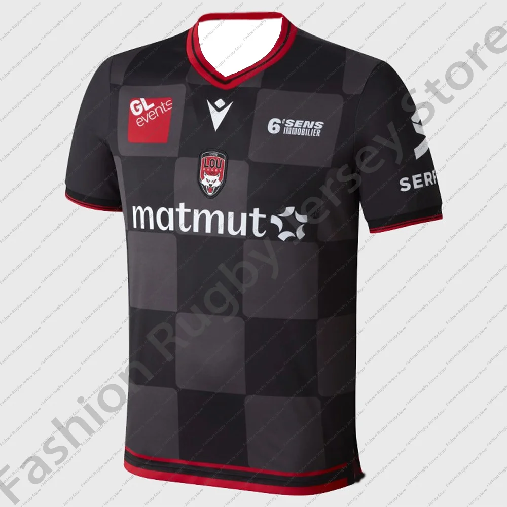 thumbnail image 1 of 2024/25 camiseta de Rugby ropa hombres niños tren equipo camiseta adolescente niños Home Club Top ropa visitante camiseta Yon Olympique caliente, 1 of 4