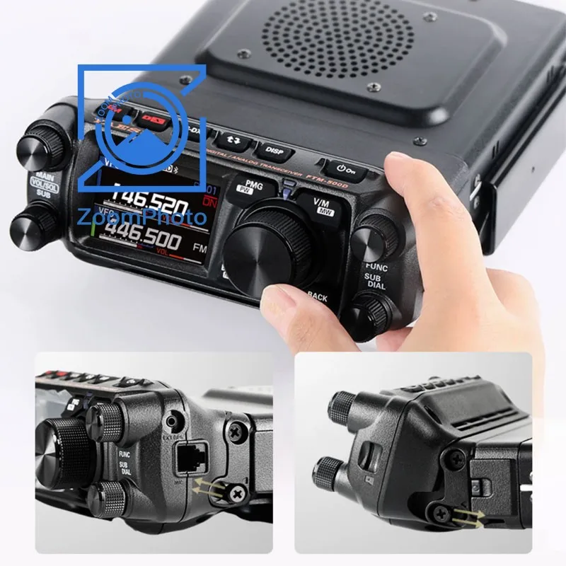 Full Color Screen Vehicle Radio, FTM-500DR, 50W, C4FM, FM, 144 MHz, 430MHz, Dual Band, Digital Mobile Transceiver for YAESU