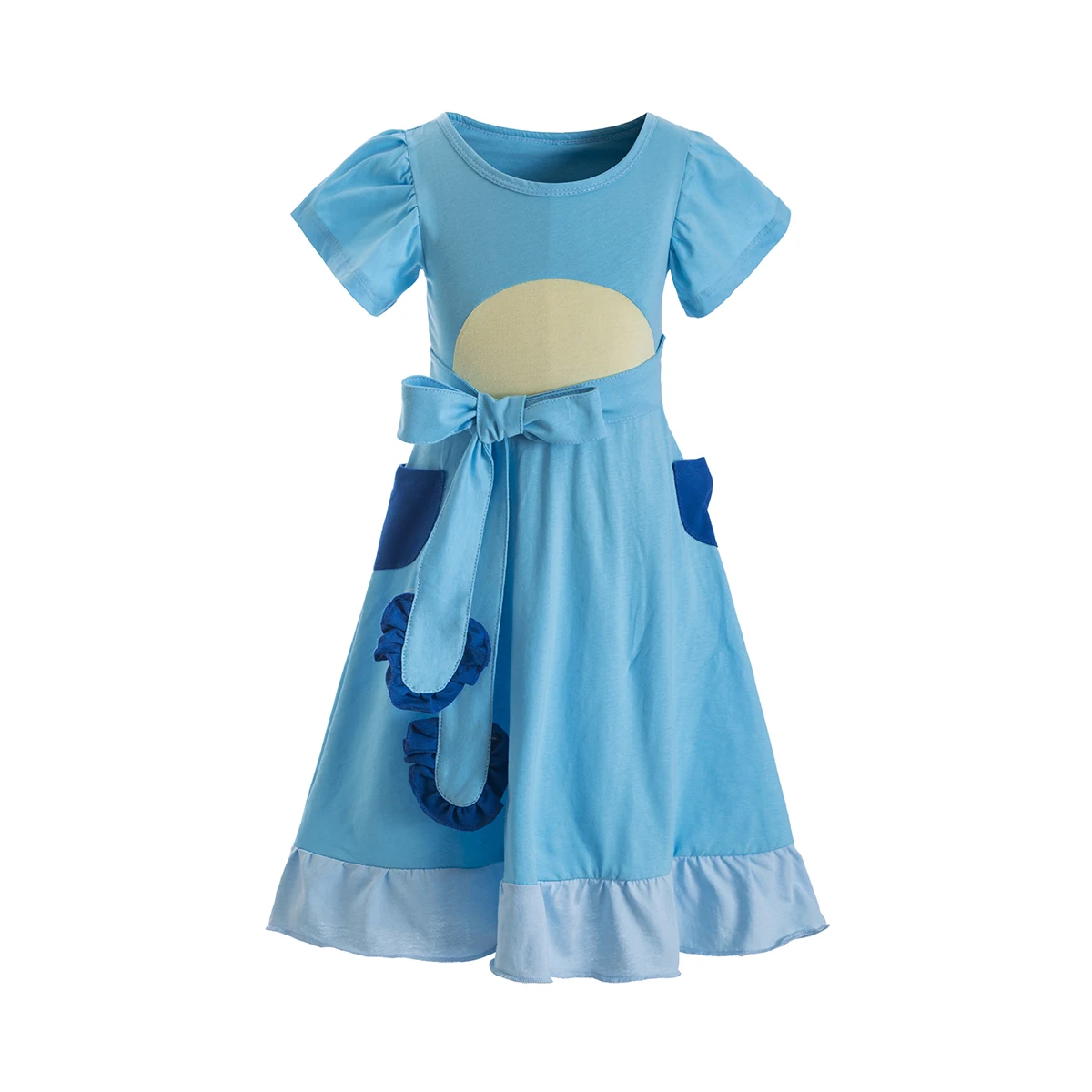 Blue Dog Kids costume Orange/Blue Heeler dresses dog family orange dog dress