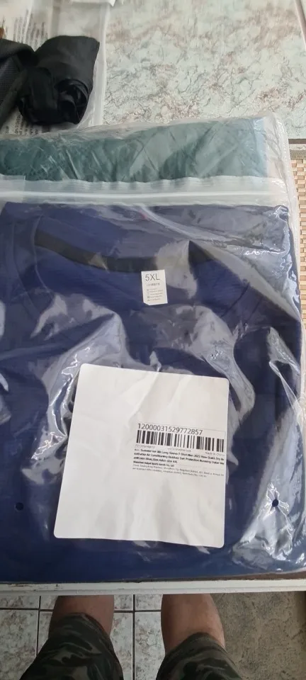 Summer Ice Silk Long Sleeve T-Shirt for Men photo review