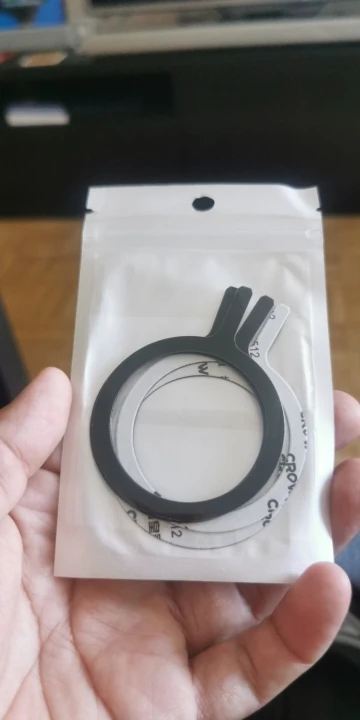 3/5 PC Metal Ring Plate for Magsafe Accessories for iPhone 14 15 Magnetic Mobile Phone Holder Car Wireless Charger Iron Sheet photo review