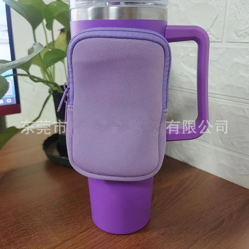 Borsa Porta Bottiglia Stanley Con Cintura Regolabile – Custodia In Neoprene Con Cerniera, Porta Cellulare E Chiavi, Per Fitness E Viaggi