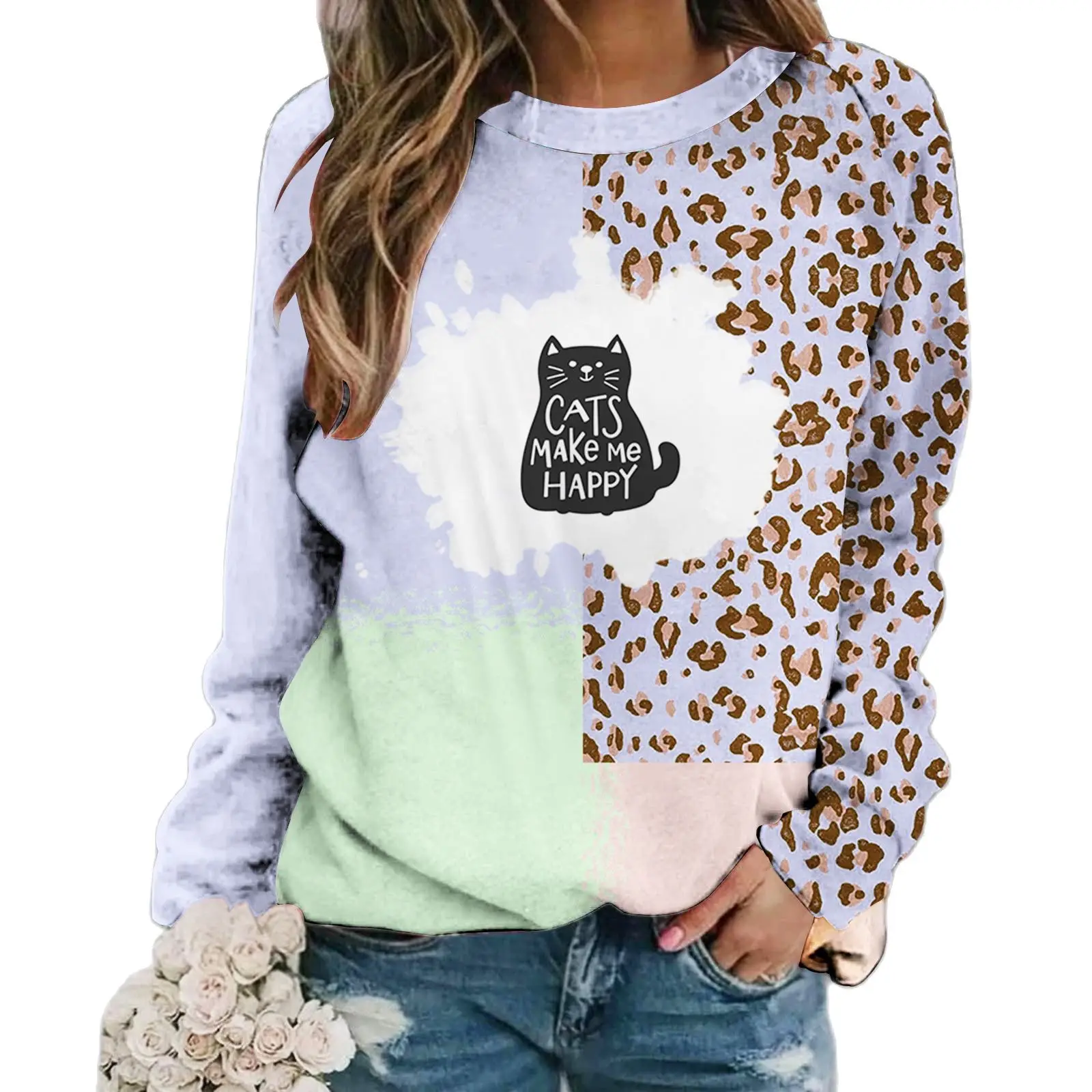 New Women's 3d Digital Printing Leopard Print Women's Clothing Series