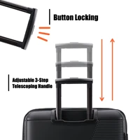 Ensemble de 3 valises rigides SUPER SOLU, extensibles, en polypropylène PP, valise trolley avec serrure TSA, 4 roues doubles, 360° ° Valises de cabine imperméables et légères, DLX727 5