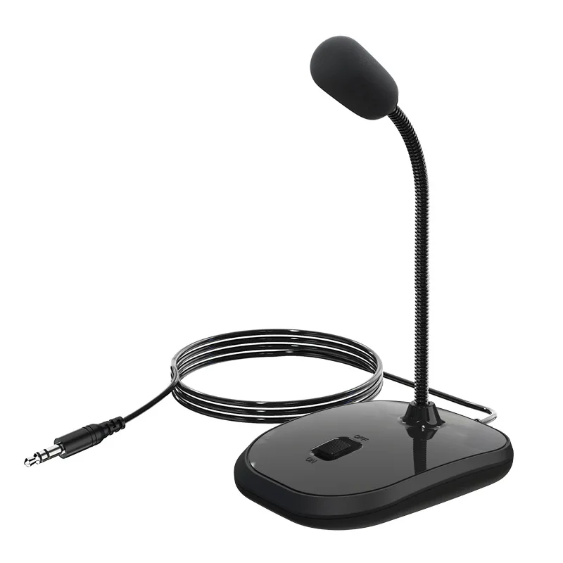 

3.5mm/USB Interface Computer Microphone Desktop Laptop Game Voice Recording And Meeting Live Streaming For PC YouTube Audio Mic