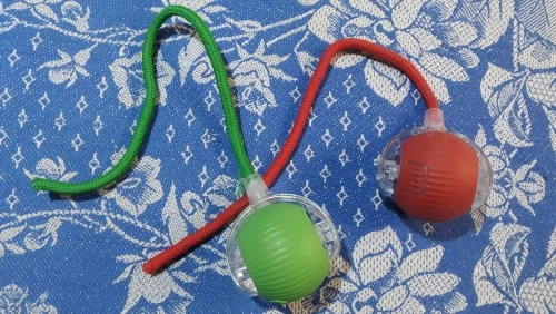 New Cat Interactive Ball Toy Automatic Rolling Ball Faux Tail Rechargeable Smart Pet photo review