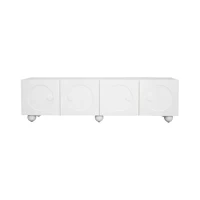 Moderner weißTV-Schrank, TV-St Duer, TV-Paneel, niedrigerer TV-St Duer. Einzigartiges Дизайн. 180,5x38x50 см (Д X B X H) — изображение 6