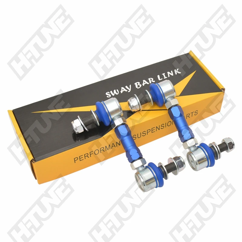 12mm Ball Joint Front Adjustable Sway Bar End Link Replacement For PAJERO NM, NP,NS, NT, NW, NX 2000-Front Sway Bar Links