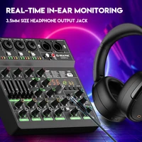 Audio Mixer G-MARK G40PRO 4-Channel Mixing Console With RCA Input And XLR Connectivity 4