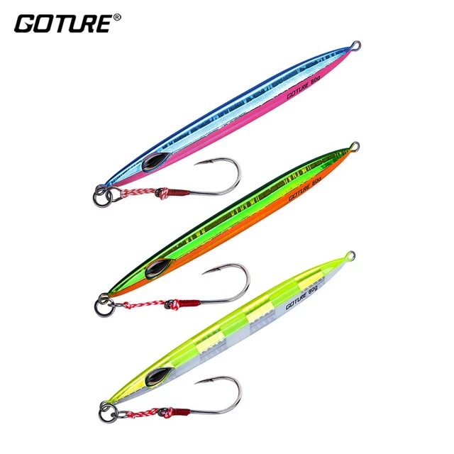 Tuna Lures Saltwater, Vertical Jig 150g, Glow Slow Jigging