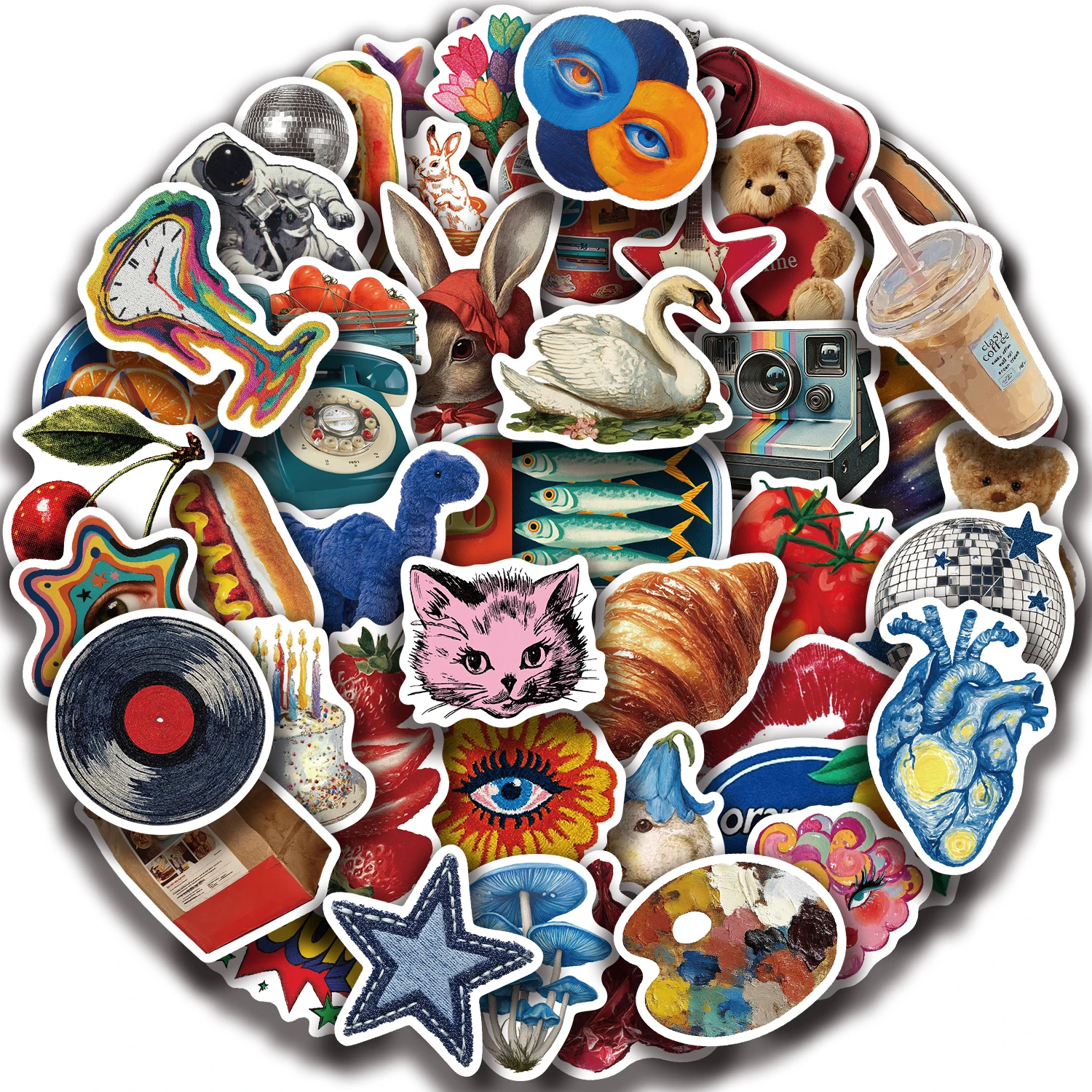 50PCS Vintage Y2K Aufkleber Cartoon Laptop Landschaft Gepäck Mode Nostalgie Skateboard Hause Zimmer Graffiti Aufkleber ﻿ – Detail 6