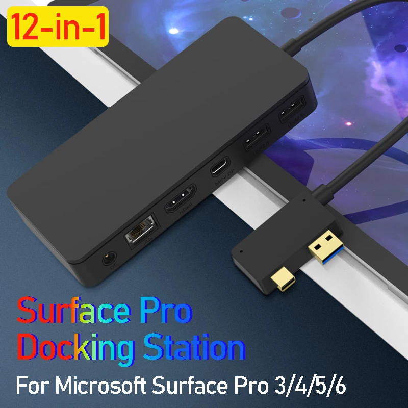 Tablet Pc Accessori Per Laptop Rj45 Mini Dp Usb Hub Mst Dock Hd Per Microsoft Surface Pro3/4/5/6 Laptop1/2 Docking Station Hdmi