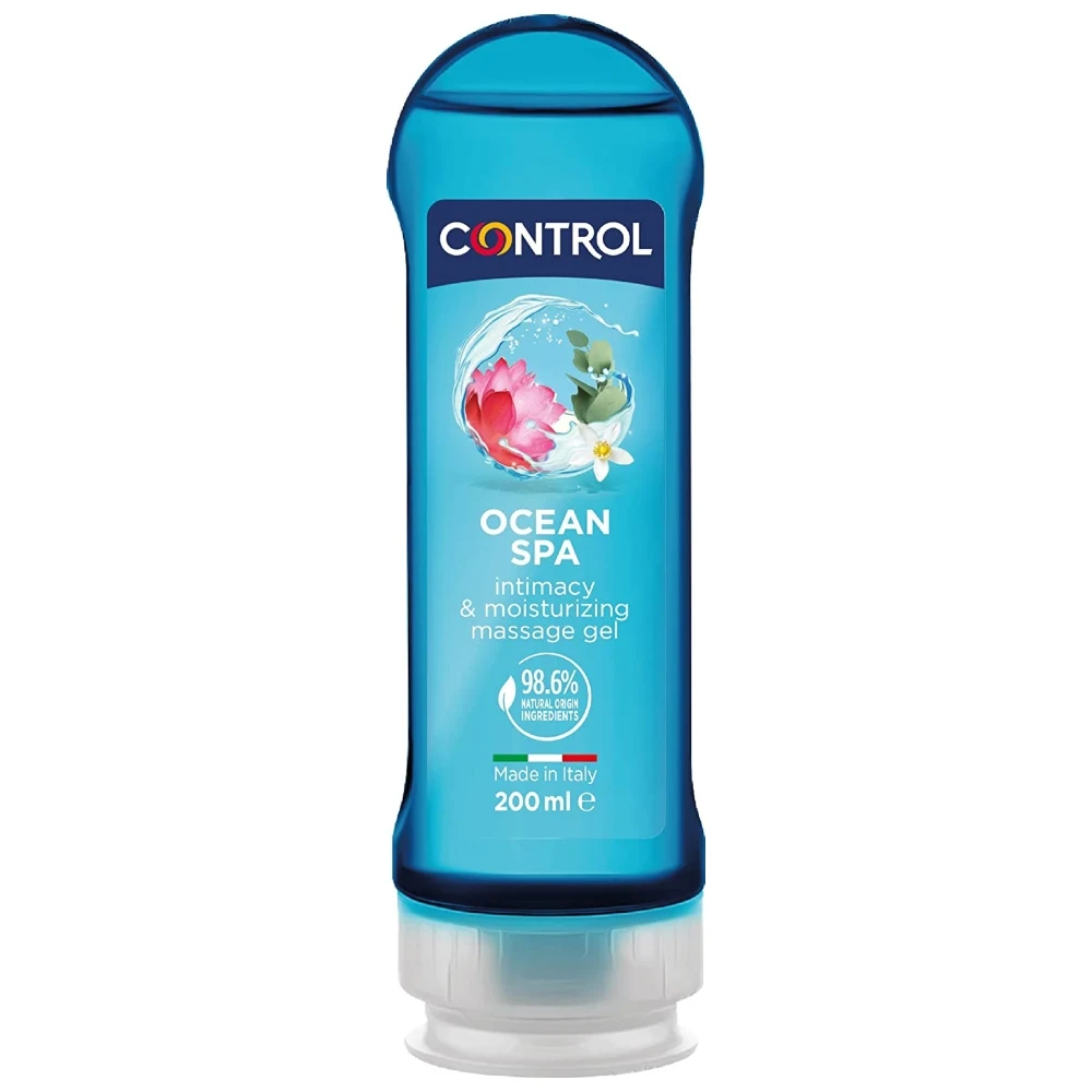 Gel Massaggio Controllo Mare Mediterraneo 2In1 Massaggio & Base Del Piacere Acqua Per Qualsiasi Parte Del Corpo Con Aroma Idratante Adatto Per Massagg