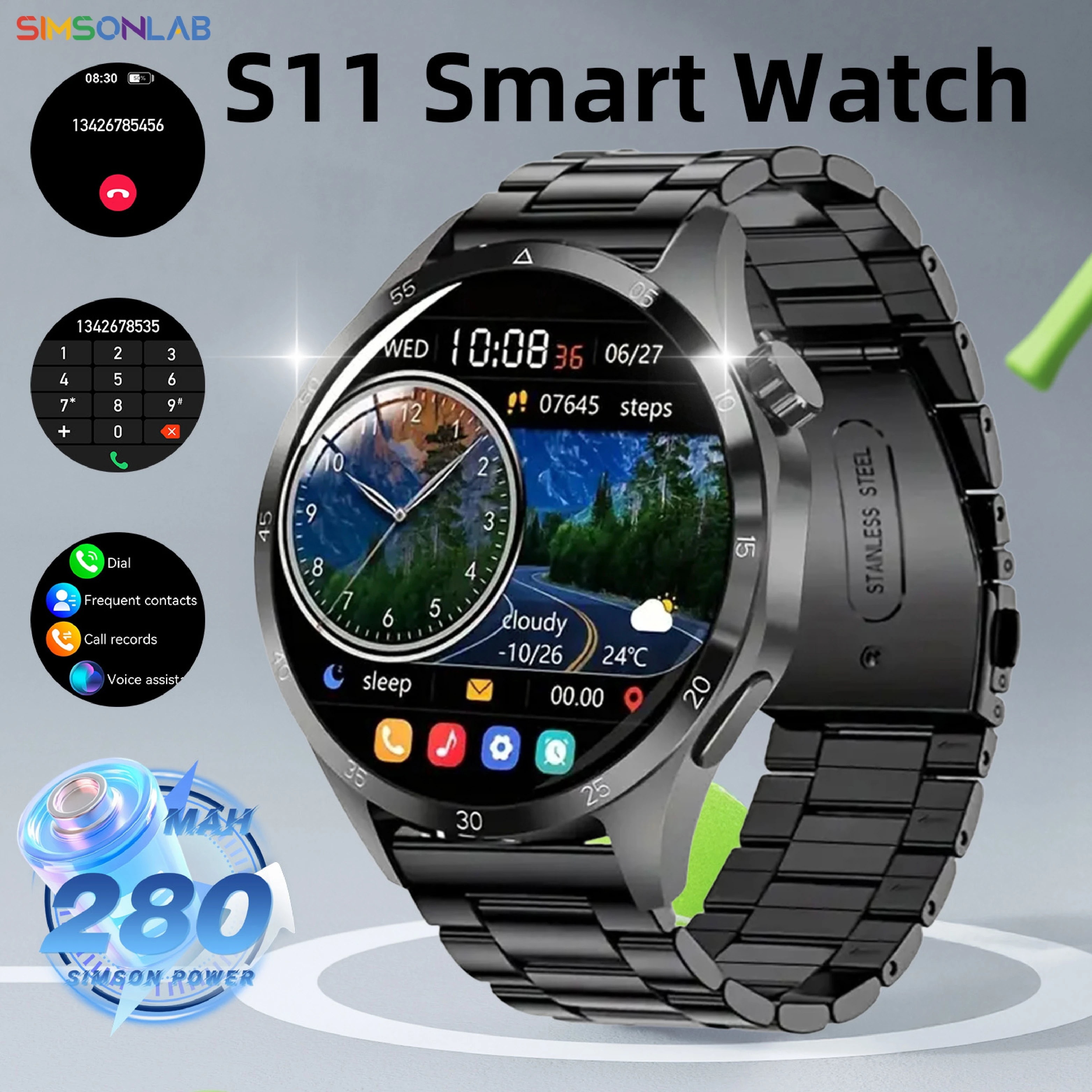 2026 New Original Smart Watch 1.52" HD IPS Screen Health tracker Heart Rate Bluetooth Call Smartwatch for Men Perfect Gift 1