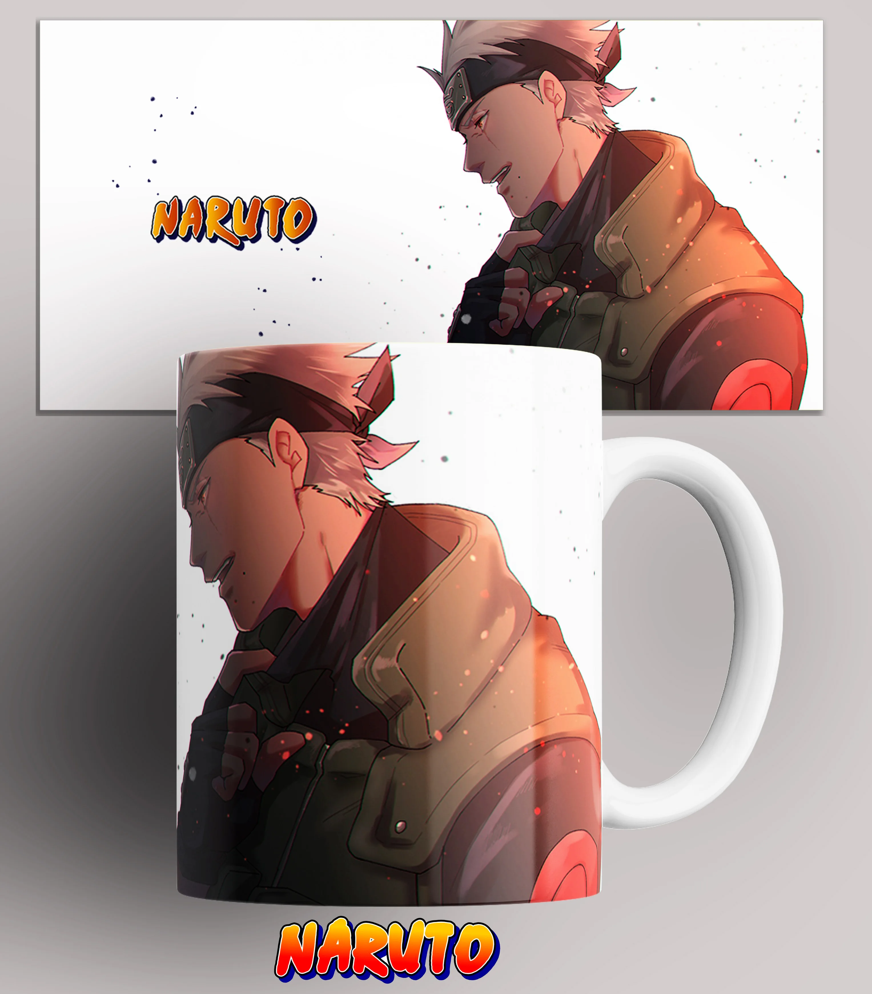 Mug Anime Naruto No. 14, Mug With Print, Naruto Uzuma, Kakashi Hatake,  Sakura Haruno, Driarai, 330