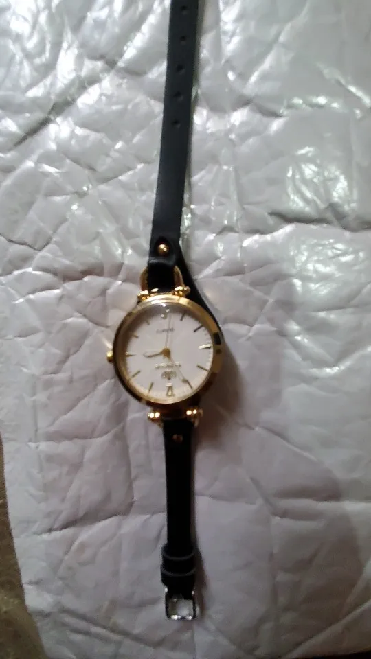 2024 Women's PU Leather Thin Strap Quartz Watch photo review