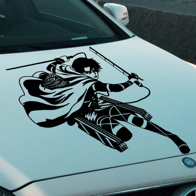 Anime Large Stickers For Car Sticker Auto Parts Attack On Titan Levi  Ackerman A Side Door Decoration Die Cutting Vinyl Decals - Car Stickers -  AliExpress