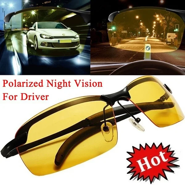 Sunglasses Men Night Vision Sunglasses for Women Anti-reflective Driving Sunglasses  UV 400 Protection_voghion.com